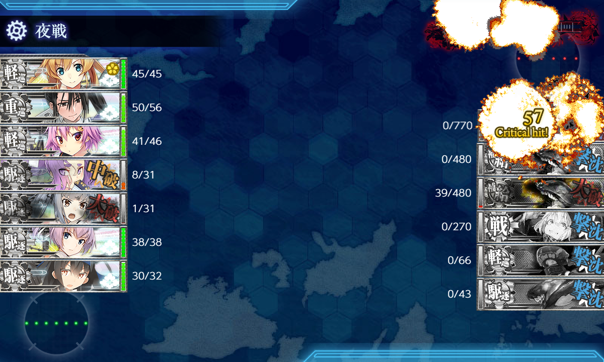 撃破