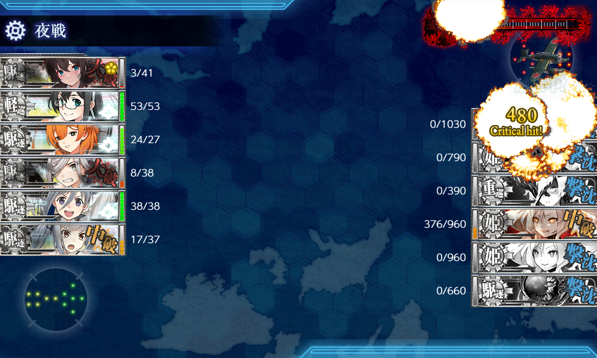 撃破
